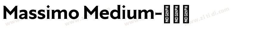 Massimo Medium字体转换